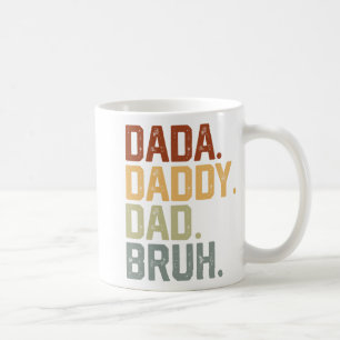 Dada Daddy Vater Bruh Retro Vintag Funny Fathers D Kaffeetasse