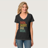 Dada Daddy Vater Bruh Vatertag 4 T-Shirt (Vorderseite Vollansicht)