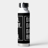 Dada Daddy Vater Bruh verzweifelt Retro Vatertag Trinkflasche (Links)