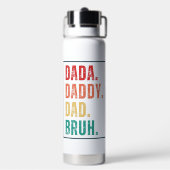 Dada Daddy Vater Bruh verzweifelt Retro Vatertag Trinkflasche (Hinten)