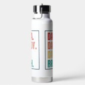 Dada Daddy Vater Bruh verzweifelt Retro Vatertag Trinkflasche (rechts)