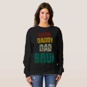 Dada Daddy Vater Bruh Vintag Men Father Sweatshirt (Vorne ganz)