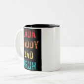 Dada Daddy Vater Bruh Zwei-Tone-Kaffee-Tasse Zweifarbige Tasse (Vorderseite Links)
