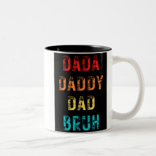 Dada Daddy Vater Bruh Zwei-Tone-Kaffee-Tasse Zweifarbige Tasse