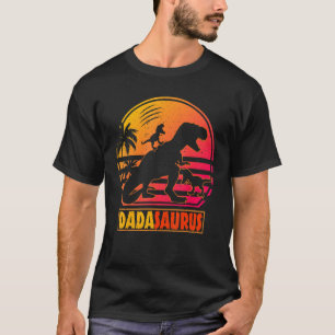 Dada Dinosaur Dadasaurus 2 Zwei Kinder Xmas Männer T-Shirt
