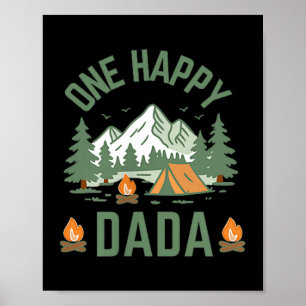 Dada ein glücklicher Camper 1. Geburtstag Camping Poster