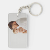 Dada Foto Collage Geschenk des ersten Vaters Schlüsselanhänger (Rückseite)