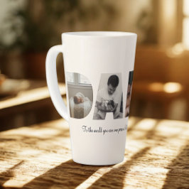 Dada Foto Collage Latte Tasse für Vatertag