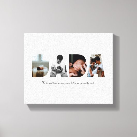 Dada Foto Collage Leinwand (Vorderseite)