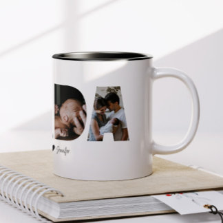 Dada Foto Collage Tasse für Vatertag