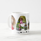 Dada Foto Collage Tasse - Perfektes Geschenk für V (Vorderseite Links)