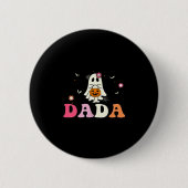 Dada Ghost Boo One Soky Dad First Halloween Birthd Button (Vorderseite)