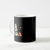 Dada Ghost Boo One Soky Dad First Halloween Birthd Kaffeetasse (Vorderseite Links)