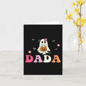 Dada Ghost Boo One Soky Dad First Halloween Birthd Karte (Gelbe Blume)