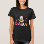 Dada Ghost Boo One Soky Dad First Halloween Birthd T-Shirt (Vorderseite)