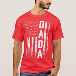 Dada Gift America Flag Geschenk für Männer Väter T T-Shirt