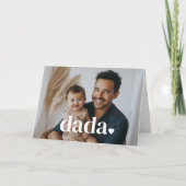 Dada Heart - Foto-Karte des ersten Vaters Karte (Vorderseite)