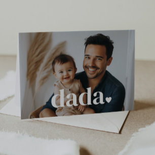 Dada Herz - Erste Vatertagskarte mit Foto Karte