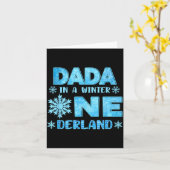 Dada In A Winter Onederland Bday Girl Sweet Snowfl Karte (Gelbe Blume)