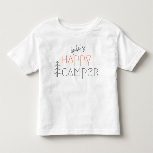 dada ist ein glücklicher Camper. Kleinkind T-Shirt (Vorderseite)