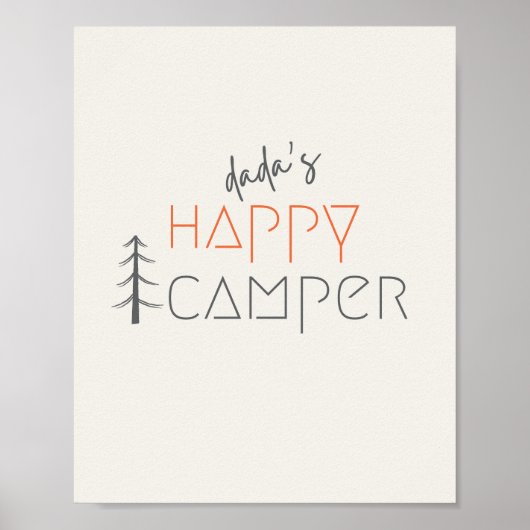 dada ist ein glücklicher Camper. Poster & Prints (Vorne)