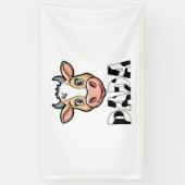 Dada Kuh Print Cow Muster Vatertag Banner (Vertikal)