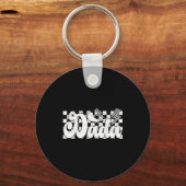 Dada Lightning Checkered Father's Day Dad Grandpa Schlüsselanhänger (Vorderseite)