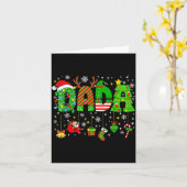 Dada Matching Funny Christmas Family Couple Xmas S Karte (Gelbe Blume)