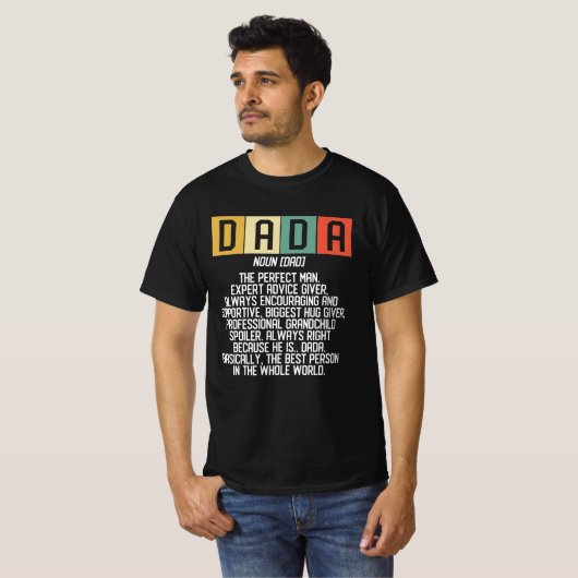 Dada Meaning Vater Definition Funny Pater Best Vat T-Shirt (Vorne ganz)