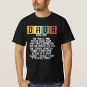Dada Meaning Vater Definition Funny Pater Best Vat T-Shirt (Vorderseite)