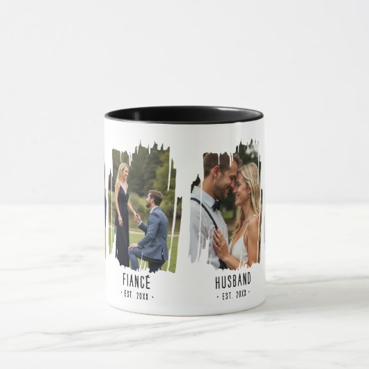 Dada Meilensteine Fotos & Jahre Geschenkideen Tasse (Zentrum)