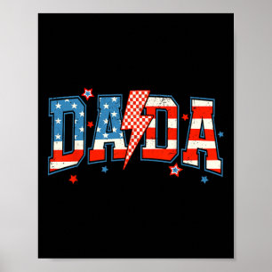 Dada Mini 4. Juli American Family Matching T-Shirt Poster