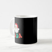 Dada Of 1st Birthday Pajamas Christmas Santa Match Kaffeetasse (Vorderseite Links)