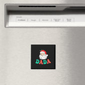 Dada Of 1st Birthday Pajamas Christmas Santa Match Magnet (In Situ (Geschirrspüler))
