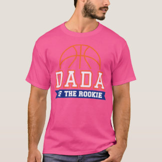 Dada of Rookie 1St Birthday Basketball Themenspiel T-Shirt