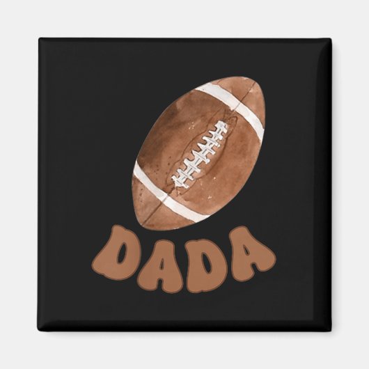 Dada Of The 1 Year Old Football First Birthday Boy Magnet (Vorne)