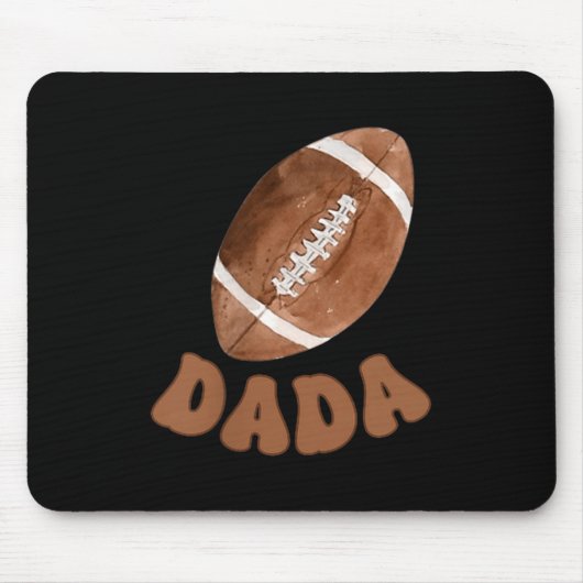Dada Of The 1 Year Old Football First Birthday Boy Mousepad (Vorne)