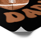 Dada Of The 1 Year Old Football First Birthday Boy Poster (Ecke)