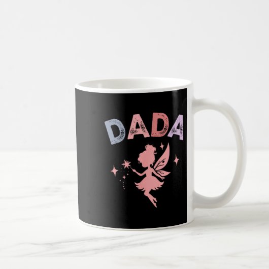 Dada Of The Little Fairy Birthday Girl Family Matc Kaffeetasse (Rechts)
