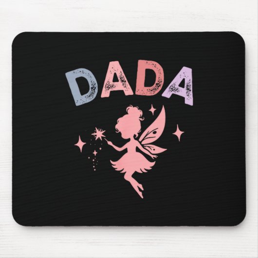 Dada Of The Little Fairy Birthday Girl Family Matc Mousepad (Vorne)