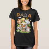 Dada Of The Two Wild Safari Jungle 2nd Birthday Bo T-Shirt (Vorderseite)