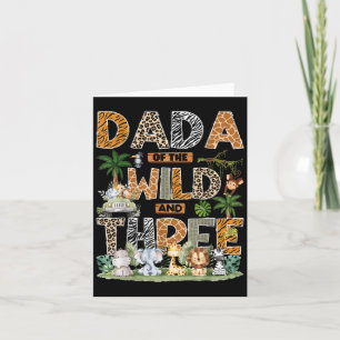 Dada of the Wild &amp; Drei Zoo 3. Geburtstagssafa Karte