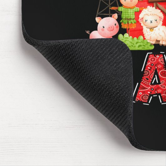 Dada Red Farm Cow Birthday Boy Matching Family Par Mousepad (Ecke)