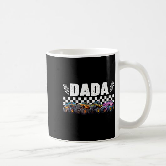 Dada Retro Monster Truck Family Crew Birthday Matc Kaffeetasse (Rechts)