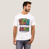 DADA SAURUS T - Shirt - Funny Dinosaur Vater Shirt (Vorne ganz)