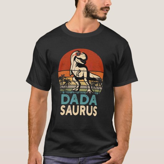 Dada Saurus Trex Dinosaur Cool Dadasaurus T-Shirt (Vorderseite)
