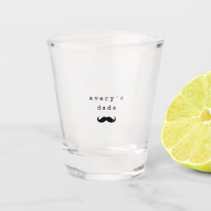 Dada Schnurrbart Individueller Name Vatertag Schnapsglas