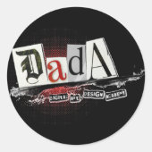 DADA Small (20) Black Stickers (Vorderseite)