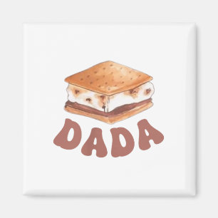 Dada Smore Erster Geburtstag Camping um Eins zu se Magnet