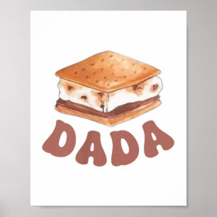 Dada Smore Erster Geburtstag Camping um Eins zu se Poster